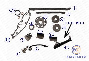 Buy cheap GA14DE GA16DE Timing Chain Kit For NISSAN AD RESORT ALMERA PRIMERA SENTRA DOHC 16V 1.3L 13028-53Y00 from wholesalers