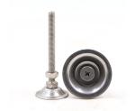 M12x1.75 60mm Stainless Steel Adjustable Feet Threaded Glide Supporting Foot
