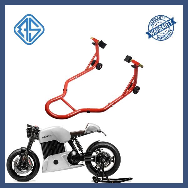 Buy cheap Tire Changing PVC Motorcycle Wheel Lift Stands Red Headstock Paddock Stand from wholesalers