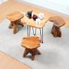 Buy cheap Tree Like Root 0.135m3 Household Decorative Wood Stool Chinese Fir from wholesalers