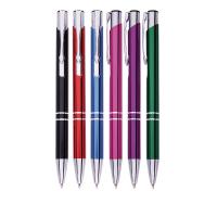 Buy cheap Customization Logo Plastic Office And School Supplies Colorful Metal Ballpoint product