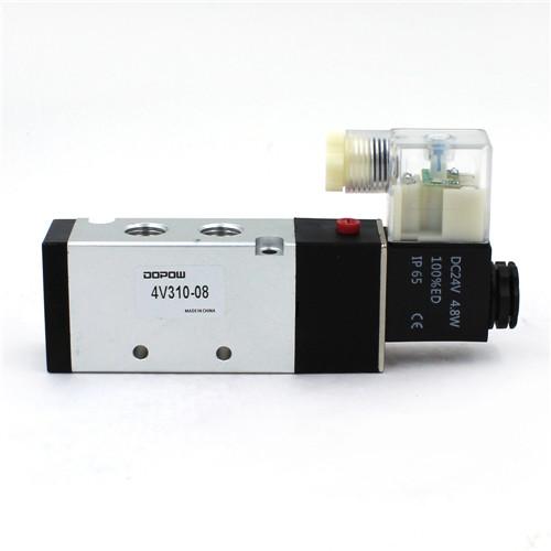 Buy cheap 5 Way 2 Position Pneumatic Solenoid Valve Direct Acting 4V310-10 from wholesalers