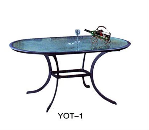Quality Beautiful popular design garden cast aluminum furniture/outdoor TABLE  (YOT-1) for sale