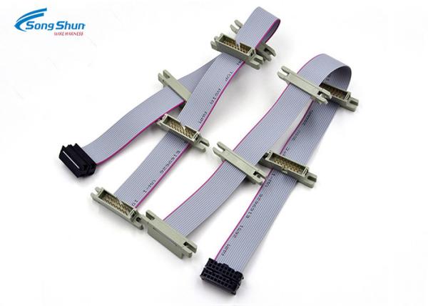 Buy cheap Electrical Connector 16 Pin Ribbon Cable , 1.27mm Box Header Flat Ribbon Cable from wholesalers
