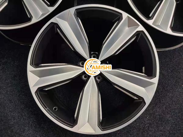 Buy cheap Glossy Black 5 Spoke 20 Inch Rims , Forged 9J Rim For Audi RS5 from wholesalers