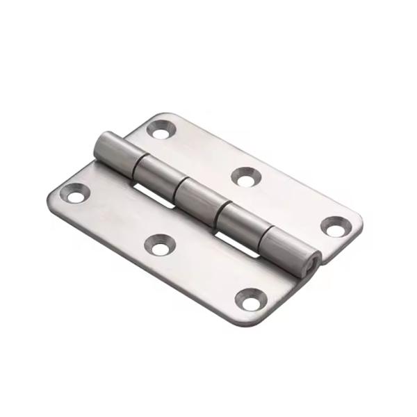 Silver Stainless Steel Closet Door Folding Butt Hinges for Home Furniture Hardware