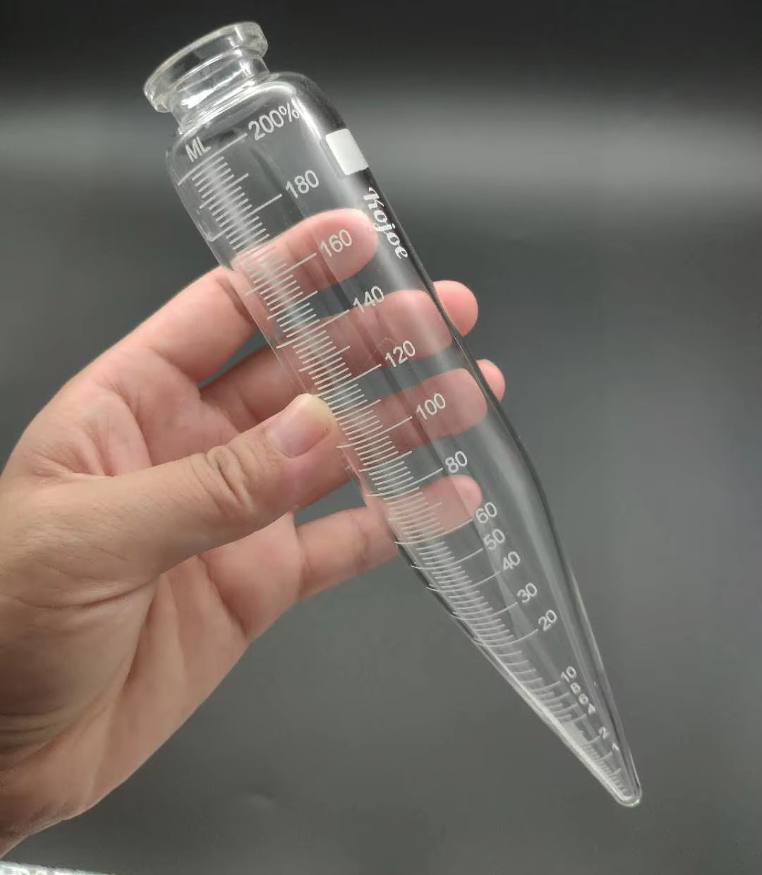 Conical Cylindrical shape Glass Centrifuge Tube 100ml for Centrifuge Machine