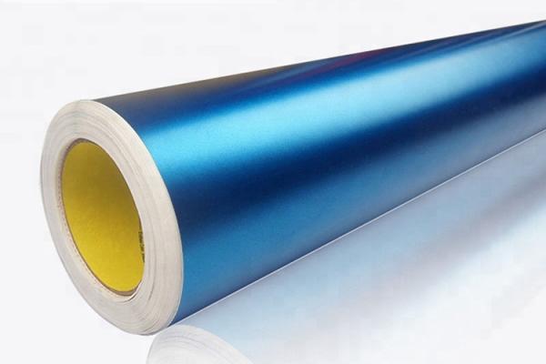 Buy cheap Crystal Matte Metallic Blue Vinyl Wrap Roll Slidable Scratch Resistant from wholesalers