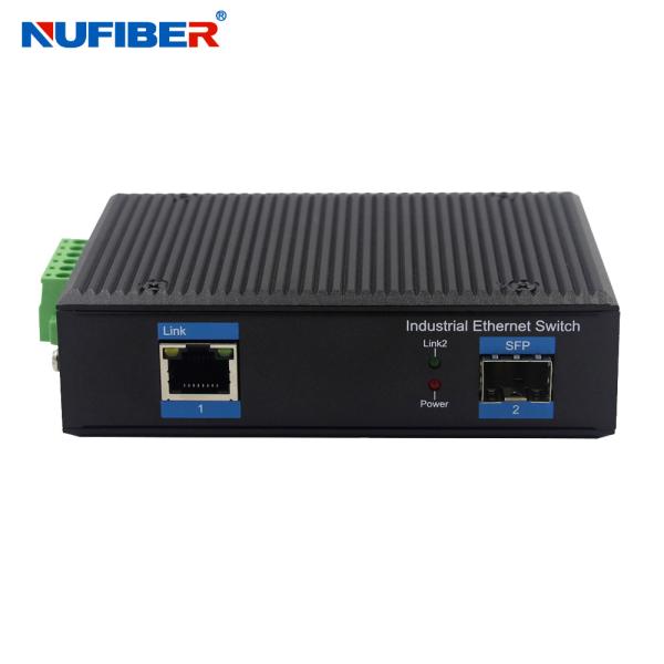 Buy cheap Industrial SFP Media Converter 1000Mbps SFP to RJ45 Ports Gigabit SFP Media Converter DC24V from wholesalers