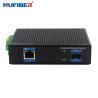 Buy cheap Din Rail 10/100/1000M Fiber To UTP Converter 24V Unmanaged Industrial Switch from wholesalers