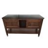 Buy cheap Luxury design American hotel Custom made walnut wood veneer Wooden bathroom vanity base,bathroom cabinet for hotel from wholesalers