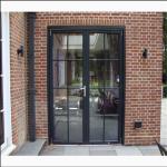 Top Quality Patio Exterior Aluminium Casement Double Glass Door With 8-way Seal