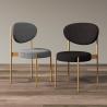 Buy cheap Modern Fabric Dining Room Wrought Iron Dining Chairs With Metal from wholesalers
