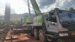 Zoomlion Green All Pavement Mobile Crane Truck Mounted For Construction Needs