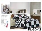 3D Reactive Printed Sheet Set 200TC Bedsheet