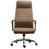 Buy cheap Stacking Leather Executive Leather Office Swivel Chairs 320m Base Metal Frame SGS from wholesalers