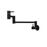 Buy cheap 304 SUS Single Lever Taps Wall-Mount Retractable Pot Filler Kitchen Sink Faucet Cold Only Black from wholesalers