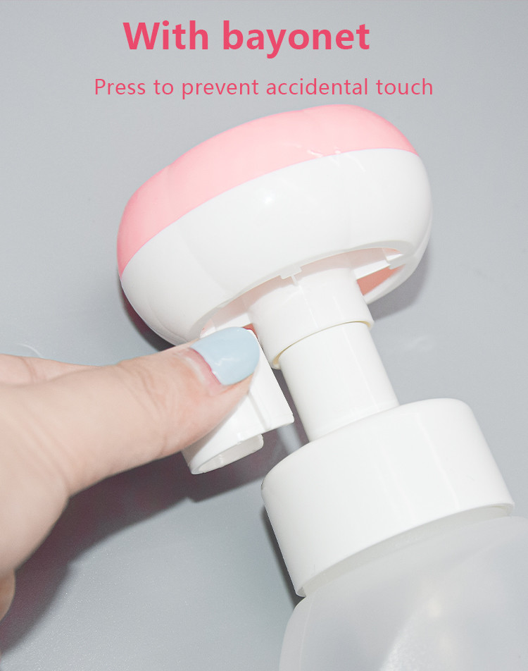 300ml PP+HDPE Flower Shape Foam Pump Bottle Skin Care Packaging Hand Sanitizer Foaming Bottle UKF21