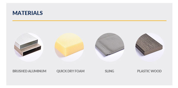 7 Piece Bistro Bar Table And Stools Aluminum Frame Wood Surface UV Resistant