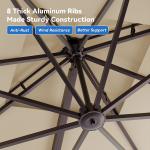 Big Patio Parasol Outdoor Aluminium Cantilever Restaurant Umbrella Sonnenschirm