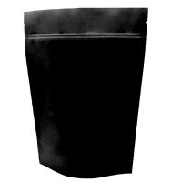 Buy cheap Matte Black Zip Pouch Food Packaging Aluminum Foil Doypack Mylar product