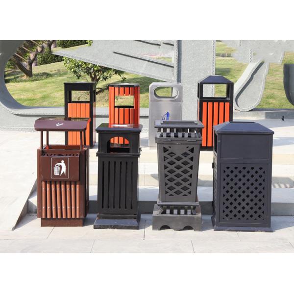Customized Plastic Wood Recycling Bin with Foot Pedal