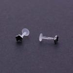 Hot Sale New Arrival Piercing Lip Ring Stainless Steel Internally 16g Labret Lip