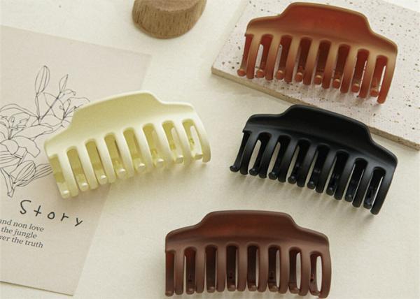 Buy cheap Instagram resin pure color women hair clip accessories Shark Bobby Pin 2022 new feminine matte grips OEM logo from wholesalers