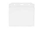 Clear / Transparent ID Card Accessories Custom Shape Plasitc / PVC Card Holder
