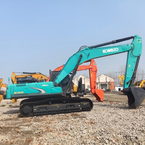 Buy cheap Kobelco 35 Ton Used SK350D Backhoe Excavators Large Equipment Mining Machines from wholesalers