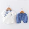 Buy cheap 100cm New Baby Two Piece Suit Set Chinese Style White Short Sleeve Shirt from wholesalers