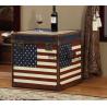 Buy cheap classical old style antique canvas fabric USA flag case furniture from wholesalers