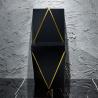 Buy cheap One Piece Washdown Sanitary Ware Toilet Black Gold Graphic Design from wholesalers