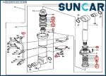 AT314427 Hydraulic Bucket Cylinder Kit Excavator Seal Kits Fits 450LC John Deere