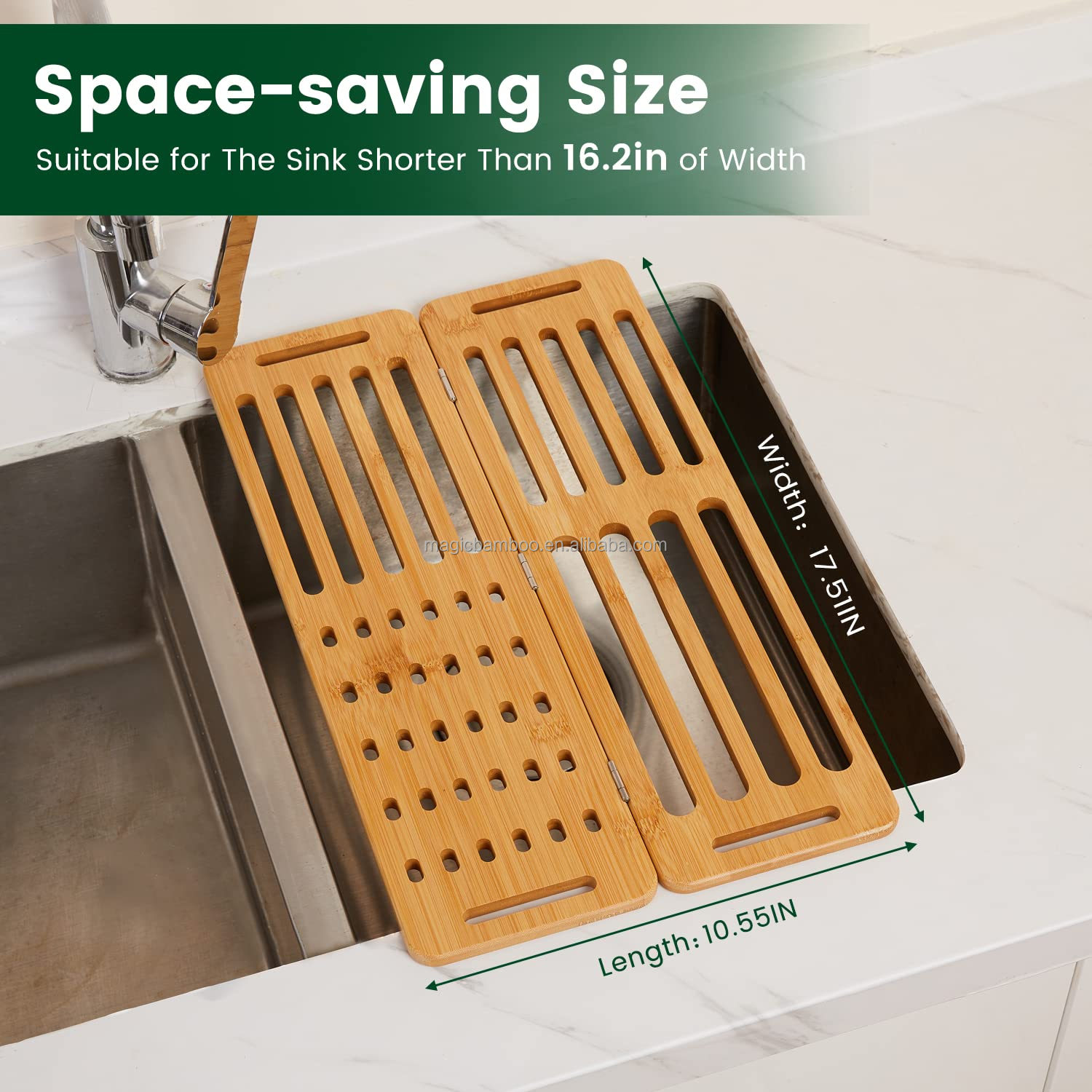 Indoor Household Kitchen Holders Dish Furniture Organizer Storage Rack Made of Bamboo