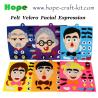 Buy cheap Felt Puzzle Toys Kids DIY Facial Expression Emotion Changing for Children Learning Education Velcro Sticks 30 X 30cm from wholesalers