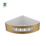 Brushed Bathroom Corner Shelf Stainless Steel SUS304 Single Layer