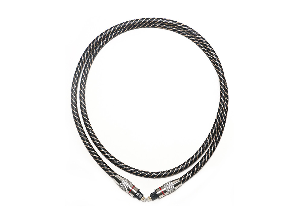 Metal Connectors FTTB High End Toslink Cable Braided Jacket 20KM-60KM