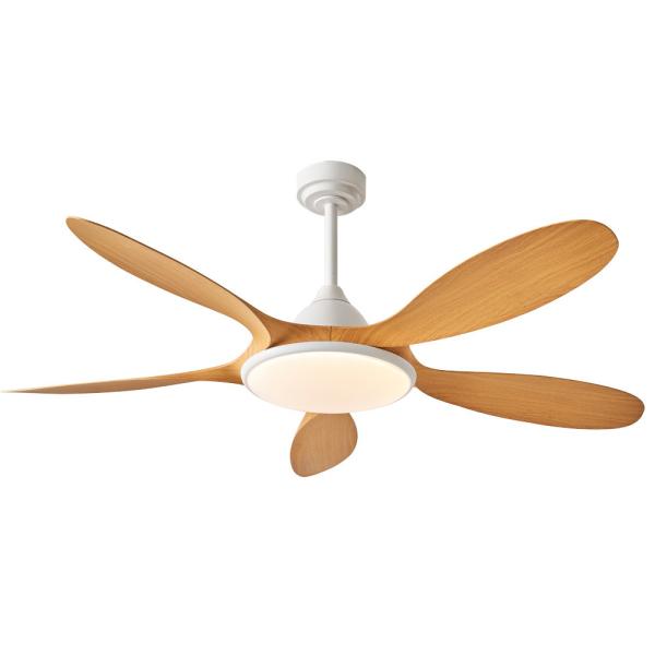 Buy cheap Led Ceiling Fan 5 ABS Blades Silent Motor LED Lighting Smart Ceiling Fan With Remote from wholesalers