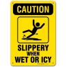 Buy cheap Aluminum Photoluminescent Safety Products Caution Slippery Signs for Wet Icy Floor from wholesalers