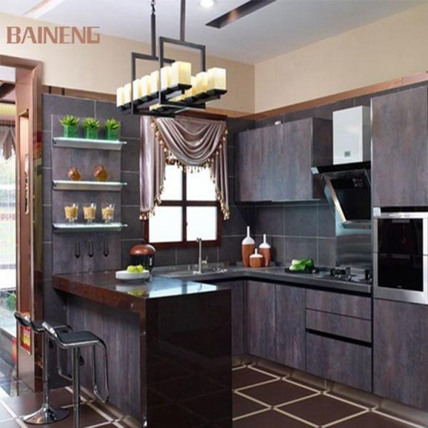 jinhengsteel Retro style high end kitchen cabinet designs with stainless steel