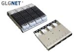 ISO 14001 UL 4 Ports Ganged QSFP28 Cage With Heat Sink Compatible