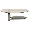 Buy cheap Multifunctional Hotel Bedroom Furniture Set Custom Oval Glass Top Coffee Tables from wholesalers