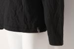 Black Elastic Ladies Casual Sweatshirts 95% cotton Long Sleeve Pullover Shirts