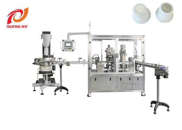 Buy cheap Double Lanes Nespresso Coffee Capsule Bottom Filter Sealing Machine from wholesalers