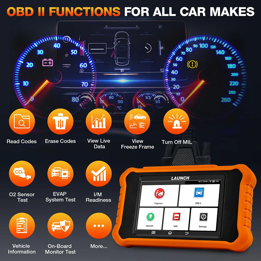 LAUNCH X431 ELITE 2.0 BBA FGC Car Diagnostic Tools Auto OBD OBD2 Scanner All System ECU Coding Active Test Free Update O