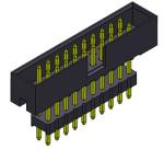 Dual Row Box Header Connector 2.00mm Elevated Stright Dip Type