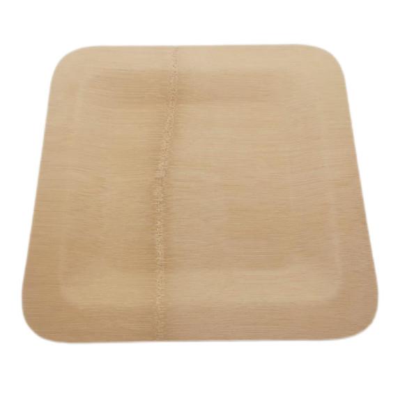 Buy cheap ODM Square Compostable Bamboo Picnic Plates 25x25 Cm from wholesalers