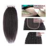 Buy cheap 4x4 Closure With Baby Hair Indian Kinky Straight Closure Full Hand Tied Brown Swiss Lace from wholesalers