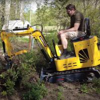 Buy cheap Mini Clamshell Shovel Excavator Trailer Small Bagger Thumb Micro Earth Moving product